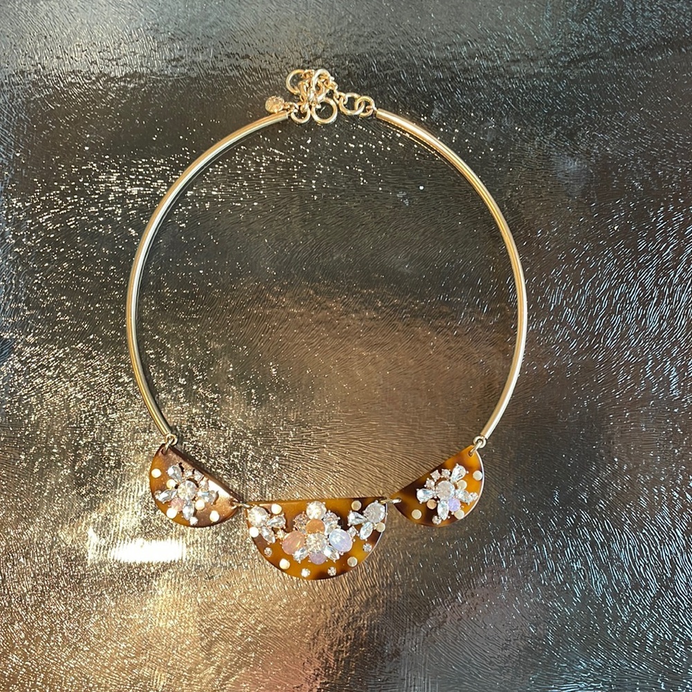 Gold plated J. Crew Statement Necklace. Excellent Condition